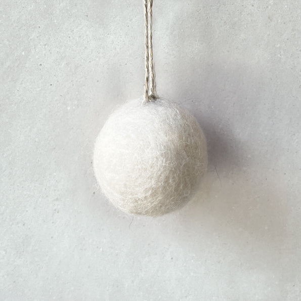 Felt Snowball Bauble