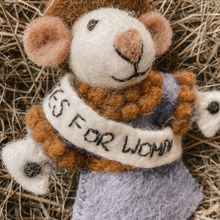 Emmeline the Suffragette Mouse Hanging Decoration