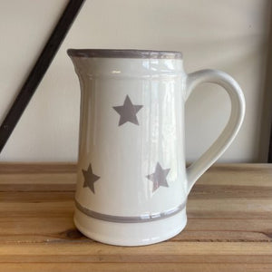 Decorative Jug With Grey Stars