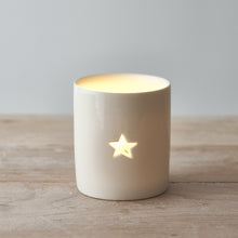 White Star Cut T-light Holder