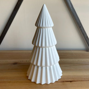 Large LED Ceramic White Tree - Seconds