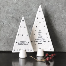 Standing Porcelain Tree-Merry Christmas