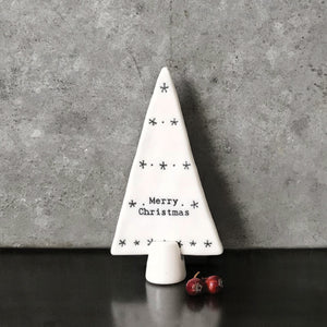 Standing Porcelain Tree-Merry Christmas