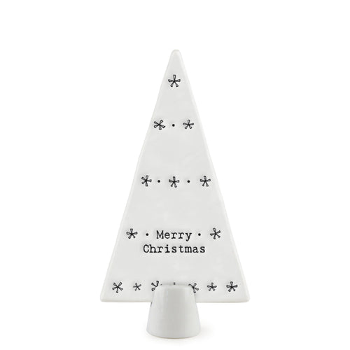Standing Porcelain Tree-Merry Christmas