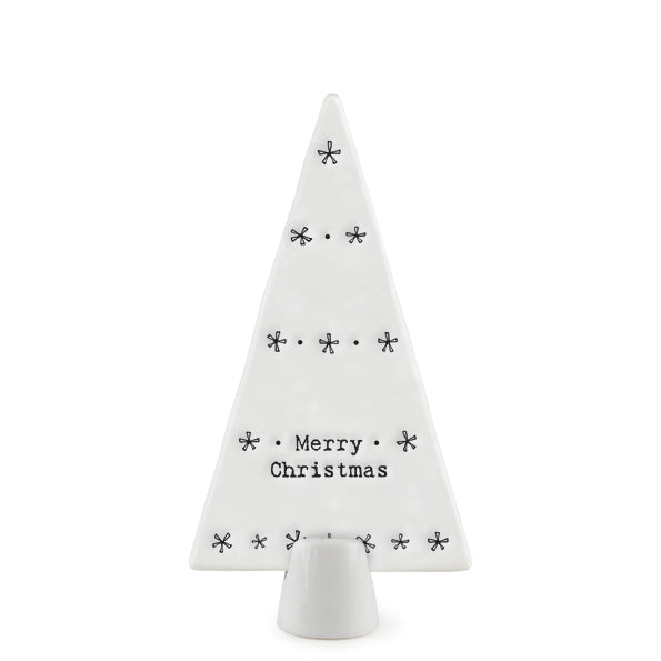 Standing Porcelain Tree-Merry Christmas