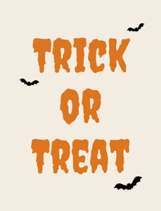 Trick or Treat Mini Metal Sign