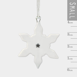 Porcelain Hanger-Small Snowflake