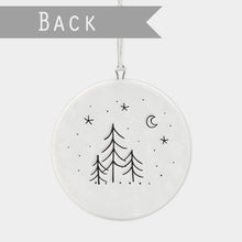 Flat Porcelain Bauble-Winter Wonderland