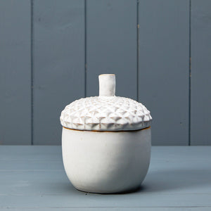 Glazed Ceramic Acorn Pot