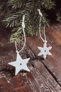 Porcelain Hanger-Small Snowflake