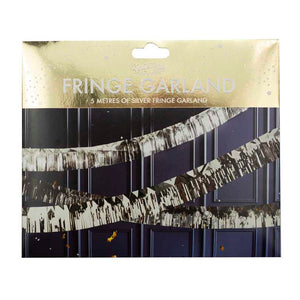 Silver Fringe Garland Decoration