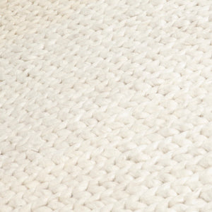 Cream Knitted Runner Rug