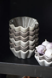 Scalloped Ceramic Dish- Butter