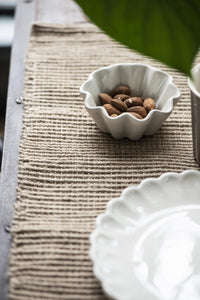 Scalloped Ceramic Dish- Butter