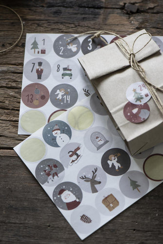Christmas Calendar Sticker Set