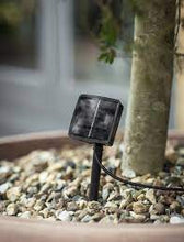 SOLAR FESTOON LINEAR LIGHTS - BLACK - 10 BULBS