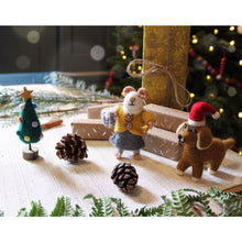 Handmade Felt Agnes Mouse Fair Trade Hanging Decoration