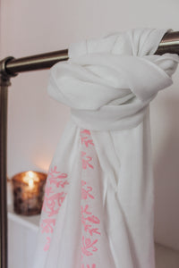 Pink Zebra Print Scarf