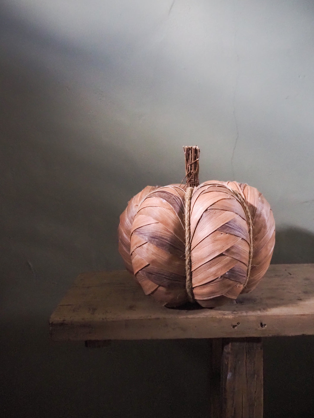 Brown Pumpkin With Rope Detailing