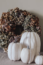 Rustic White Pumpkins With Faux Wooden Top