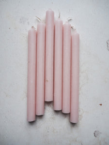 Dusty Pink Tapered Candle