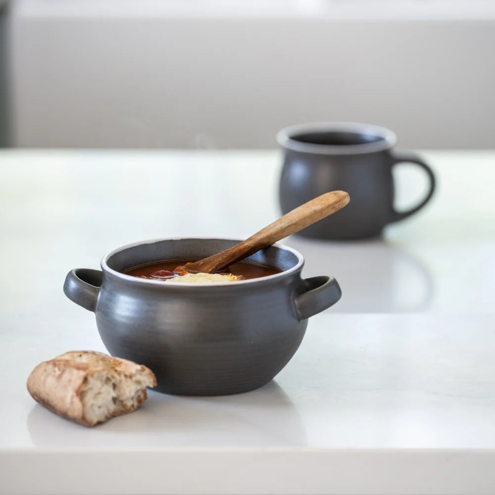 Stoneware Bowl Slate Grey