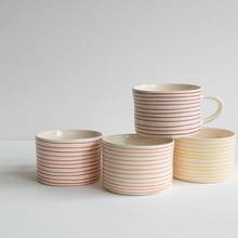 Horizontal Stripe Mug - Rose